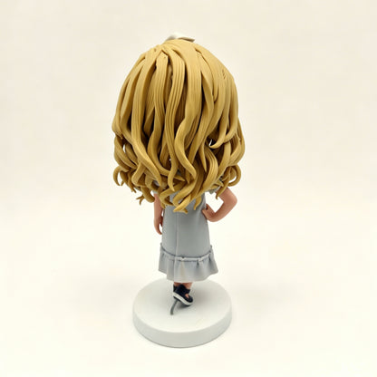 Custom handmade polymer clay figurine sculpted as a one-of-a-kind keepsake by LustarStudio