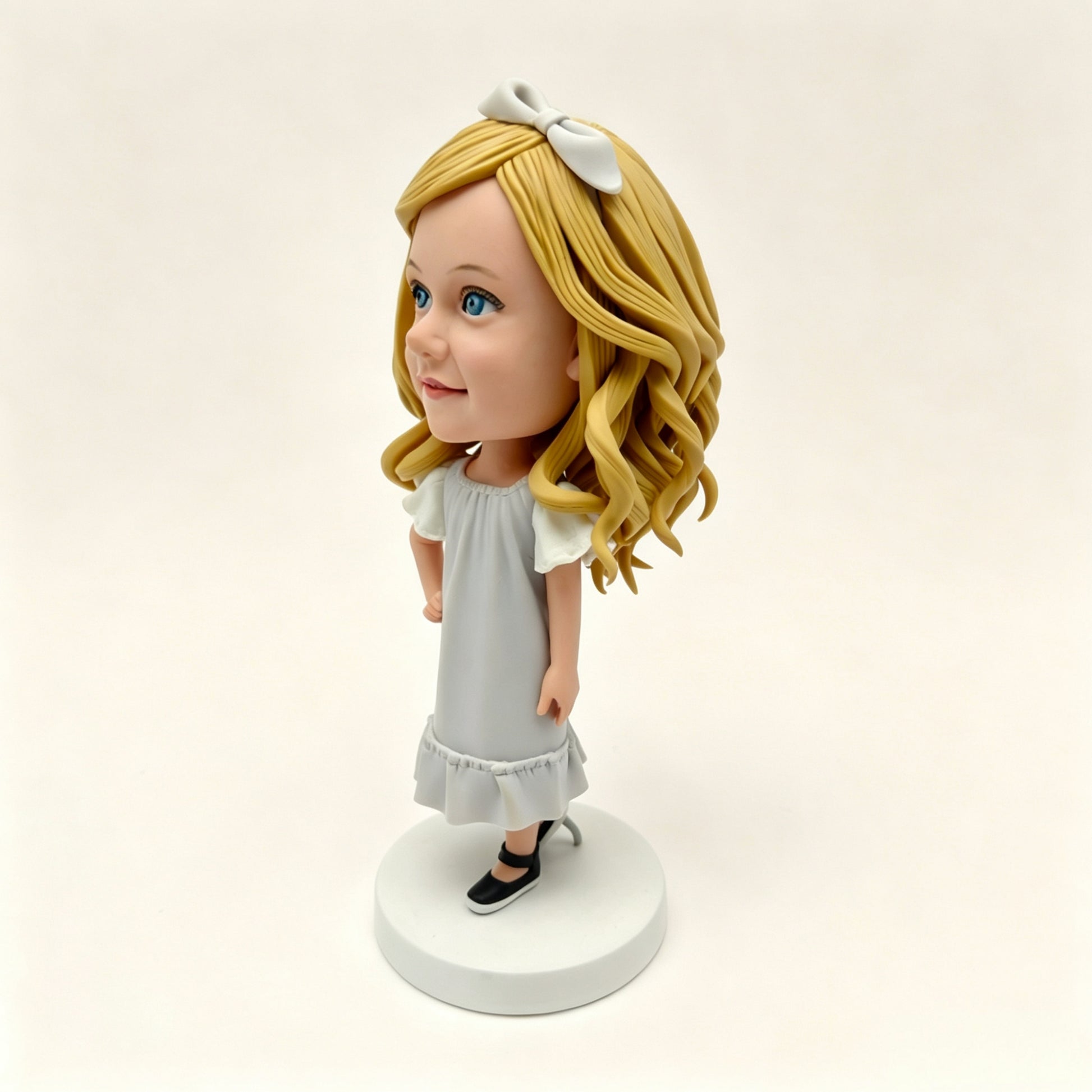 Handmade polymer clay figurine crafted as a custom keepsake sculpture by LustarStudio