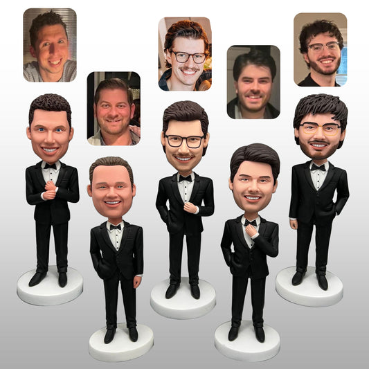 Custom handmade polymer clay family and group figurine by LustarStudio (1 of 2)